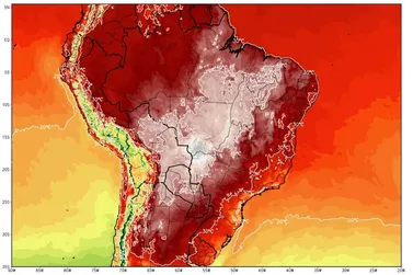 Bolha de calor com quase 47ºC na Bolívia avança para o Brasil