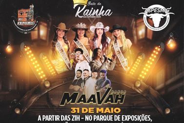 S&atilde;o Miguel do Guapor&eacute; realiza neste dia 31 o Baile da Rainha da EXPOMIG 2025