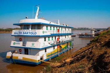 Barco hospital Walter B&aacute;rtolo passa por reforma para atender ribeirinhos