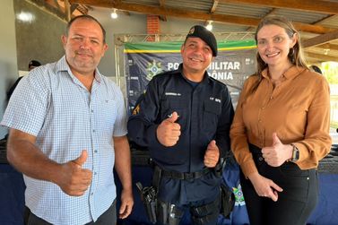 Lebrinha e Guigui viabilizam novos armamentos para o 11&ordm; BPM em S&atilde;o Miguel