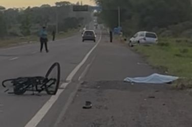 Ciclista de 57 anos morre atropelado por carro na BR-429 em Alvorada do Oeste