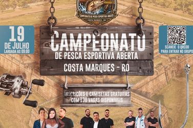 Premia&ccedil;&atilde;o promete movimentar Campeonato de Pesca Esportiva em Costa Marques