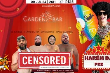 O 'Harém da Pri' vai se apresentar no Garden bar na terça-feira (09) em Sumaré