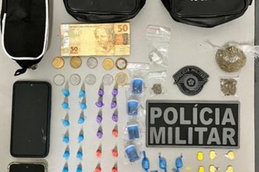 Polícia Militar apreende drogas e detém três suspeitos em ações distintas