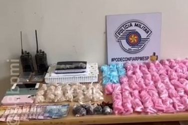 Polícia desmantela pontos de tráfico em Sumaré e apreende drogas e dinheiro