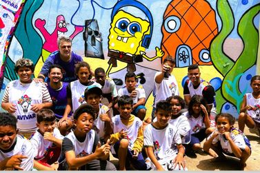 Oficinas de Graffiti &ldquo;ARTE E COR&rdquo; destacam-se por inclus&atilde;o da Primeira Inf&acirc;ncia.