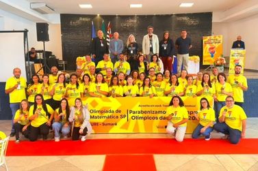 Escola Angelo Campo Dall'Orto celebra 38 estudantes medalhistas da OMASP em Sumar&eacute;