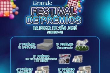 Paróquia de São José promove festival de prêmios em Surubim