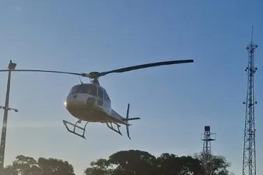 Helic&oacute;ptero da Sa&uacute;de transfere paciente com infarto de Toledo para Cascavel