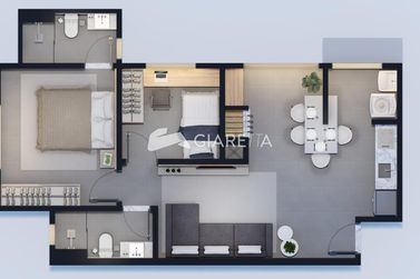 Apartamento &agrave; venda - 62m&sup2; - JARDIM TOCANTINS