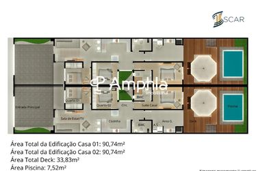 Casa &agrave; venda - 91m&sup2; - Pacaembu
