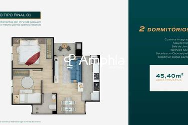 Apartamento &agrave; venda - 45m&sup2; - Vila Industrial