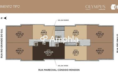 Apartamento &agrave; venda - 71m&sup2; - Centro