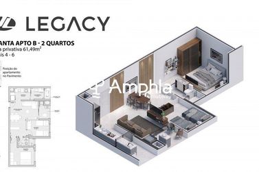 Apartamento &agrave; venda - 45m&sup2; - Centro