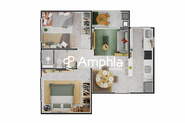 Apartamento &agrave; venda - 44m&sup2; - Floresta