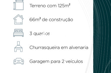 Casa &agrave; venda - 66m&sup2; - Jardim Coopagro