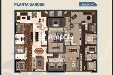 Apartamento &agrave; venda - 163m&sup2; - Centro