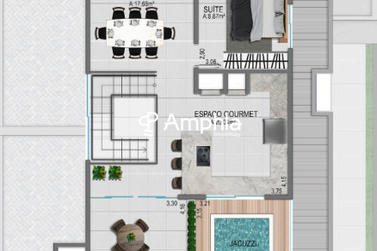 Apartamento &agrave; venda - 212m&sup2; - Residencial Sete Mares
