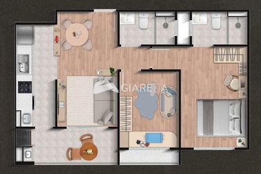 Apartamento &agrave; venda - 64m&sup2; - VILA INDUSTRIAL