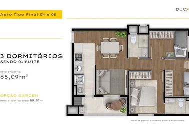 Apartamento &agrave; venda - 54m&sup2; - Tocantins