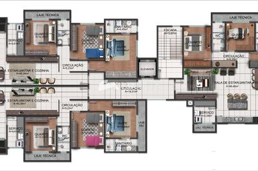Apartamento &agrave; venda - 119m&sup2; - JARDIM LA SALLE