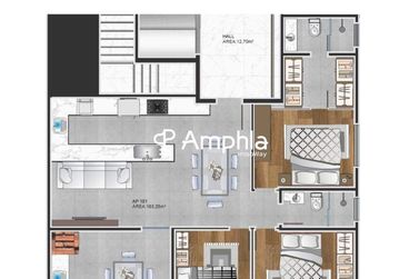 Apartamento &agrave; venda - 56m&sup2; - Coqueiral
