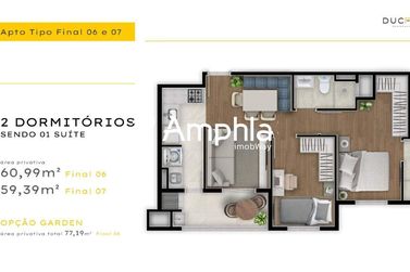 Apartamento &agrave; venda - 54m&sup2; - Tocantins
