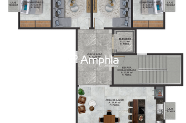 Apartamento &agrave; venda - 58m&sup2; - Biopark