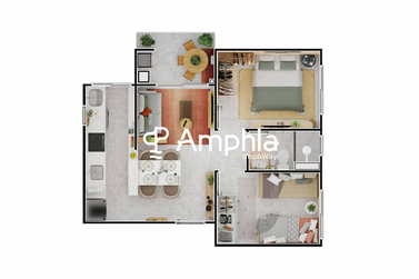 Apartamento &agrave; venda - 44m&sup2; - Floresta