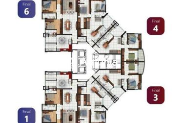 Apartamento &agrave; venda - 61m&sup2; - Centro
