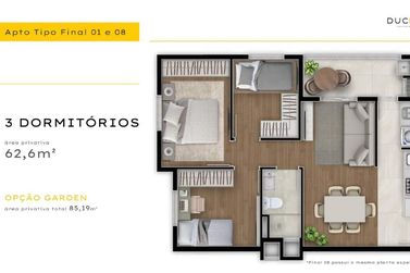 Apartamento &agrave; venda - 54m&sup2; - Tocantins