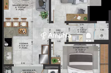 Apartamento &agrave; venda - 58m&sup2; - Biopark