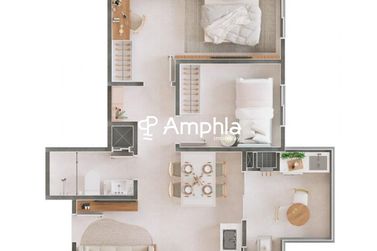 Apartamento &agrave; venda - 55m&sup2; - Cancelli