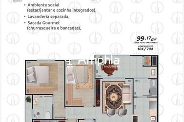 Apartamento &agrave; venda - 95m&sup2; - Vila Industrial