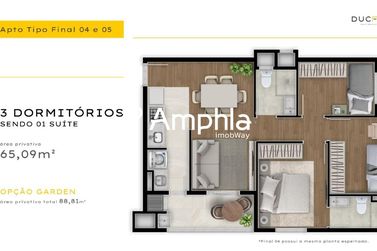 Apartamento &agrave; venda - 54m&sup2; - Tocantins