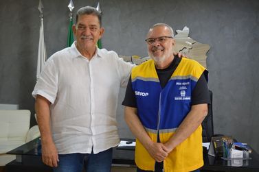 Prefeito Claudio Mannarino recebe visita do Secretário de Obras do Estado