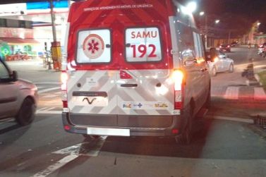 Motociclista sofre fratura ap&oacute;s queda no bairro Tri&acirc;ngulo, em Tr&ecirc;s Rios