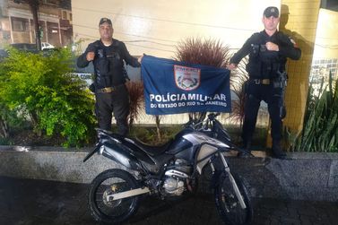 Pol&iacute;cia Militar recupera motocicleta com registro de roubo em Areal