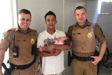 Policiais militares agem r&aacute;pido e ajudam a salvar rec&eacute;m-nascida em Cianorte