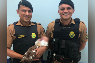 PM salva bebê engasgado com leite materno nesta terça-feira em Umuarama