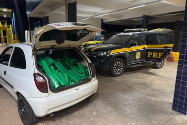 PRF apreende 200 kg de maconha durante abordagem na BR-487 em Alto Paraíso
