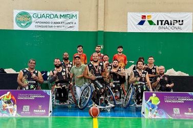 Equipe de basquete em cadeira de rodas de Umuarama conquista medalha no Parajaps