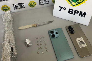 Adolescente &eacute; apreendido por tr&aacute;fico de drogas em Cruzeiro do Oeste