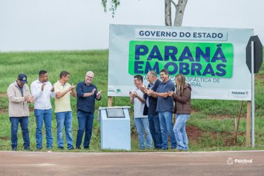 Prefeitura de Perobal entrega obras e amplia melhorias em estradas rurais