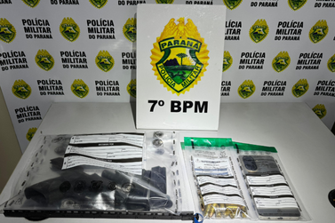 Homem &eacute; preso com arma e muni&ccedil;&otilde;es ap&oacute;s tentativa de fuga em Cruzeiro do Oeste