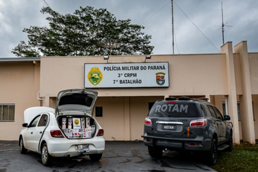 Casal &eacute; preso com carga de cigarros contrabandeados em Cruzeiro do Oeste