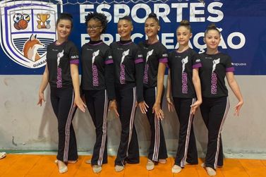 Equipe de Umuarama disputa Campeonato Paranaense de Gin&aacute;stica R&iacute;tmica, em Guarapuava