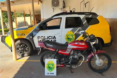 Adolescente sem habilita&ccedil;&atilde;o &eacute; abordado e tem motocicleta apreendida em Ipor&atilde;
