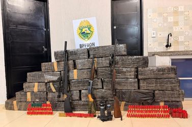 A&ccedil;&atilde;o do BPFron resulta na apreens&atilde;o de 461 kg de maconha, armas e muni&ccedil;&otilde;es