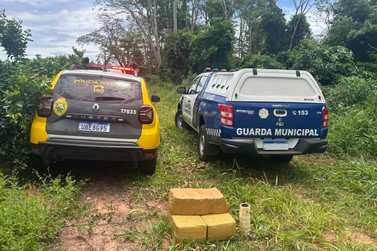 autoridades policiais Militar e Guarda Municipal apreendem 75,2 quilos de maconha em Altônia